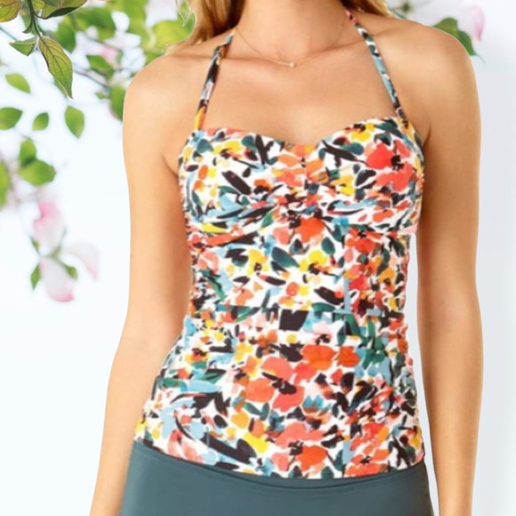 Anne Cole Other - Anne Cole Sunset Flower Knot Bandeau M